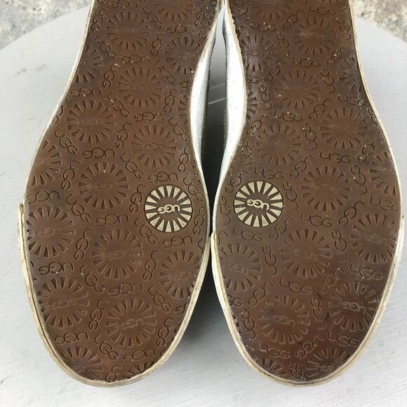 UGG Women's Size 8 Laela Sparkles Gold Closed Toe Slip On Low Top Shoes Sneakers - Picture 11 of 15